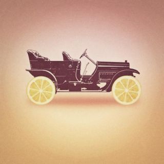 Oldtimer / Historic Car With Lemon Wheels