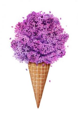 Ice Cream With Lilac