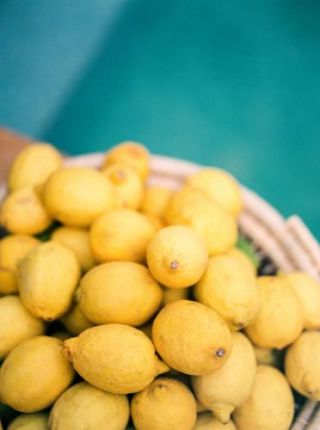Lemons near the pool