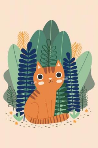 Orange Garden Cat