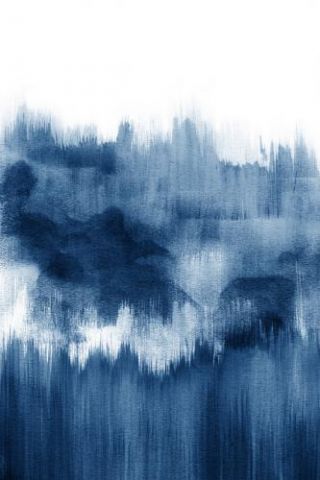 Watercolor brush strokes - Blue