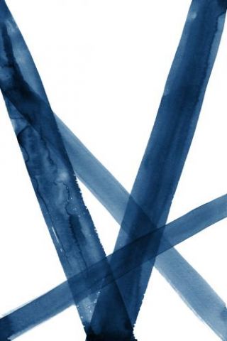 Watercolor lines 1 - Blue