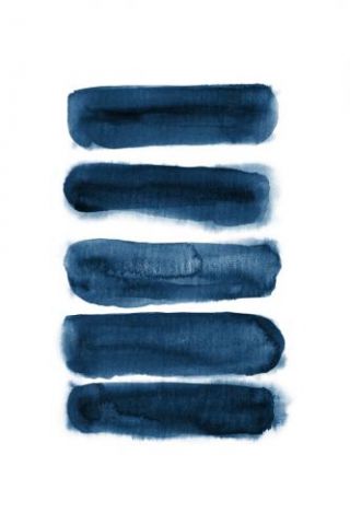 Watercolor strokes - Blue
