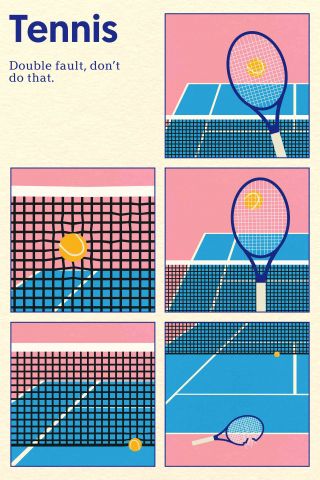 Poster Tennis Double Vault