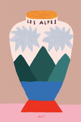 Vase Les Alpes