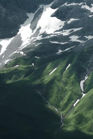 Abstract Mountain Scenery In The Alps