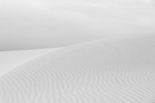 Abstract white dune in the desert