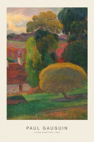 A Farm In Brittany (SE) - Paul Gauguin