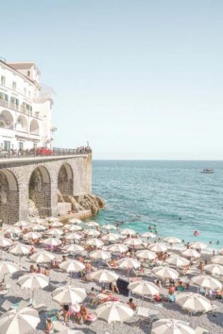 Amalfi Coast Beach Landscape
