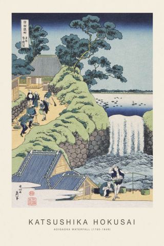 Aoigaoka Waterfall (SE) - Hokusai