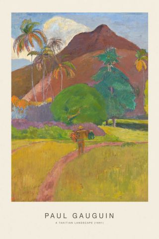 A Tahitian Landscape (SE) - Paul Gauguin