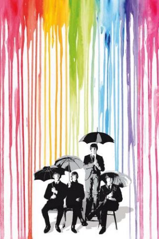 Beatles Pop Rainbow Art