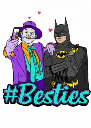 Besties - Joker & Batman