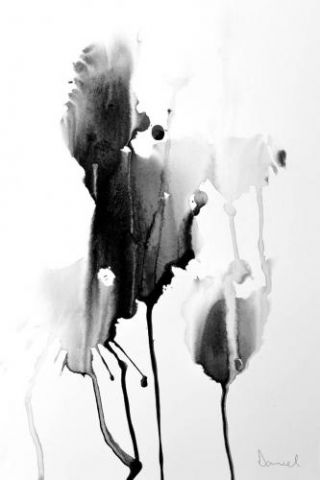 Black ink abstract set 1