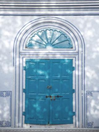 Blue-door