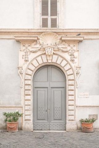 Blue Door In Rome