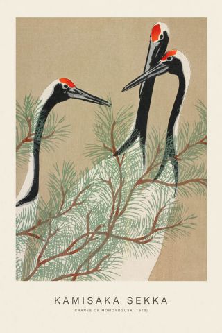 Cranes Of Momoyogusa (SE) - Kamisaka Sekka