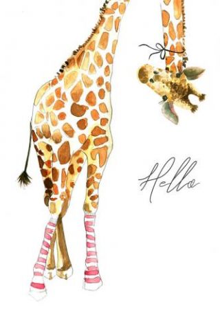 Giraffe Pink Socks