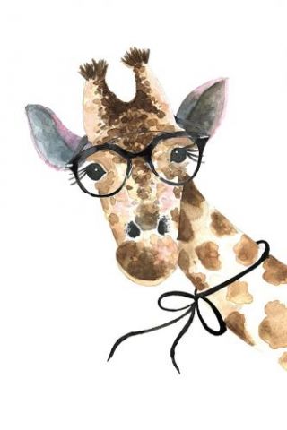 Giraffe With Glasses