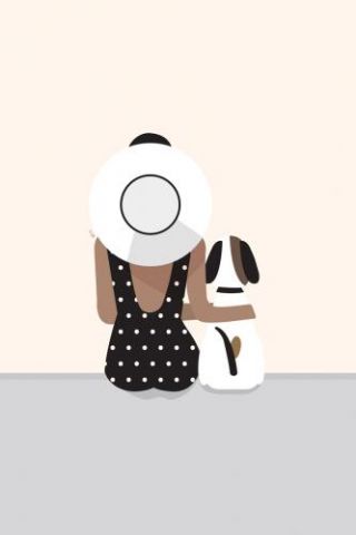 Girl With A Dog