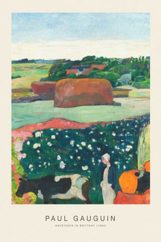 Haystacks In Brittany (SE) - Paul Gauguin