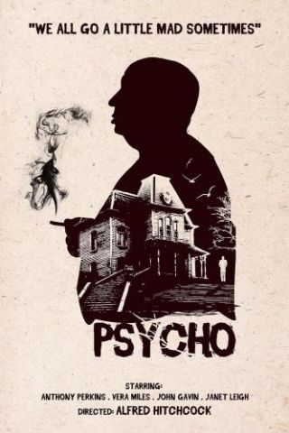 Hitchcock Psycho Art