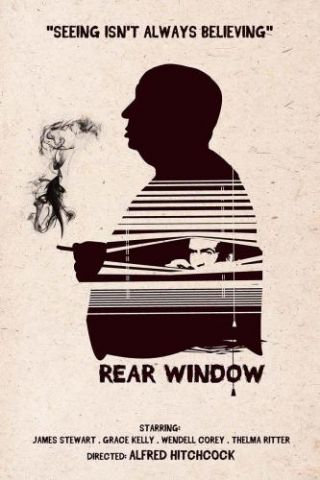 Hitchcock Rear Window Art