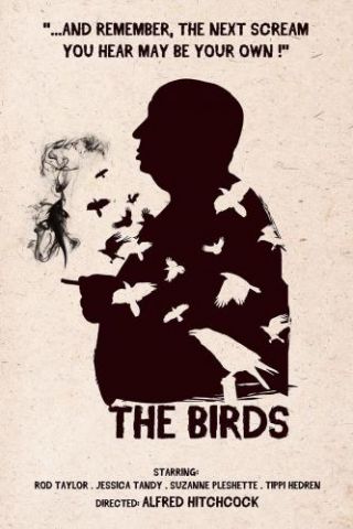 Hitchcock The Birds Art