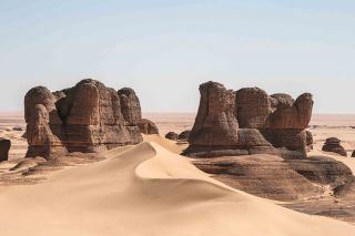 In the desert in Algeria