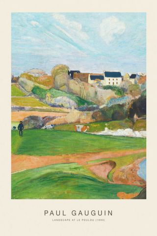 Landscape At Le Pouldu (SE) - Paul Gauguin