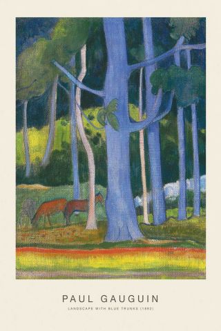 Landscape With Blue Trunks (SE) - Paul Gauguin
