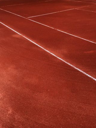 Lines On The Tennis Court