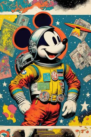 Mickey As Astronaut