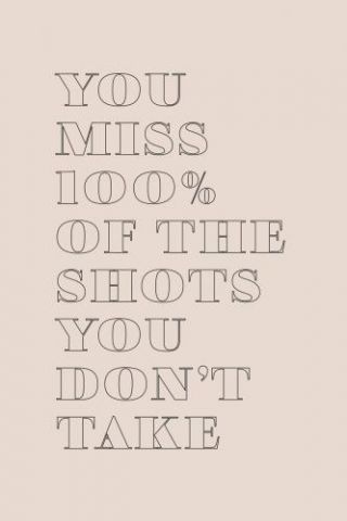 Motivational Quotes - The Shots You Don't Take