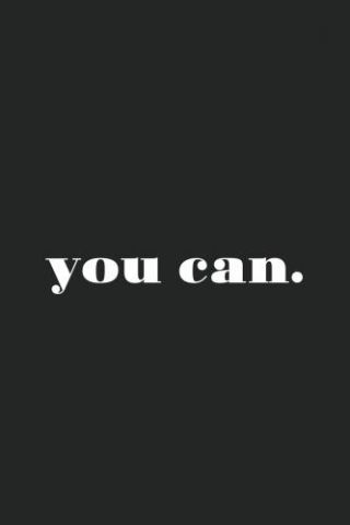 Motivational Quotes - You Can (black)