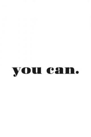 Motivational Quotes - You Can (white)