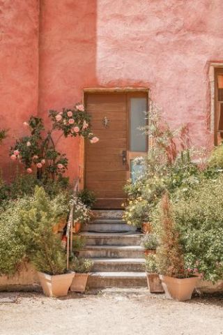 Pink House Front Door