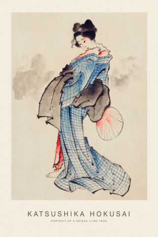 Portrait Of A Geisha (SE) - Hokusai