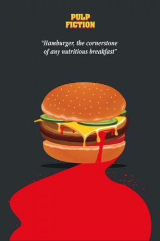 Pulp Fiction Burger Movie Art