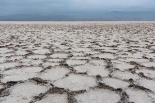 Salt Lake in danakil depression in Ethiopia