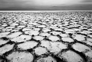 Salt pattern in the desert