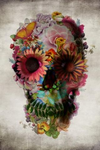 Floral Skull 3