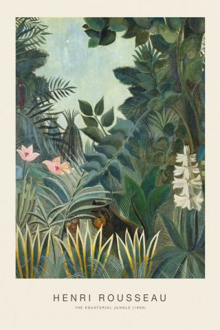 The Equatorial Jungle (SE) - Henri Rousseau