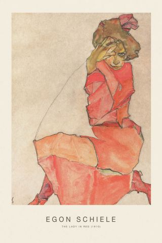 The Lady In Red (SE) - Egon Schiele