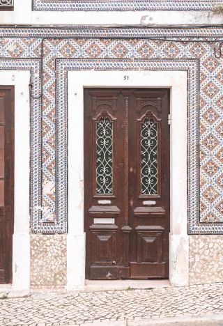 The Wooden Door In Nazare