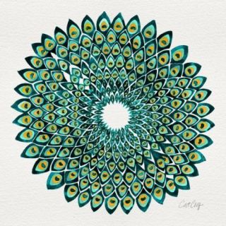 Peacock Mandala – Turquoise & Gold