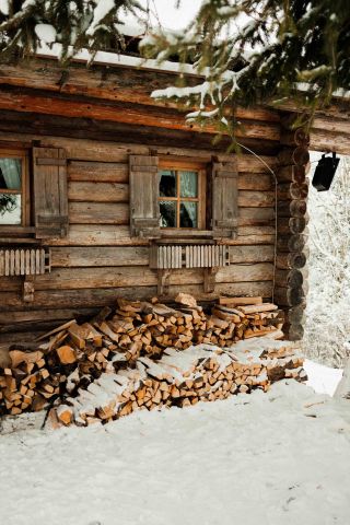 Winter's Silent Beauty Hut