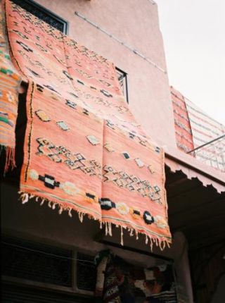 Rugs over the balcony