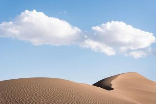 Clouds in the desert