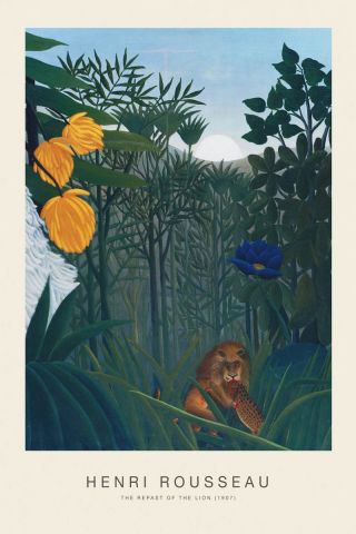 The Repast Of The Lion (SE) - Henri Rousseau